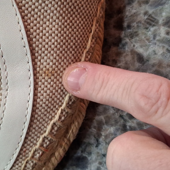 "TORY BURCH" Lonnie flats. Canvas, leather and twine. Sz. 8M, Beautiful shoes. - Picture 10 of 17